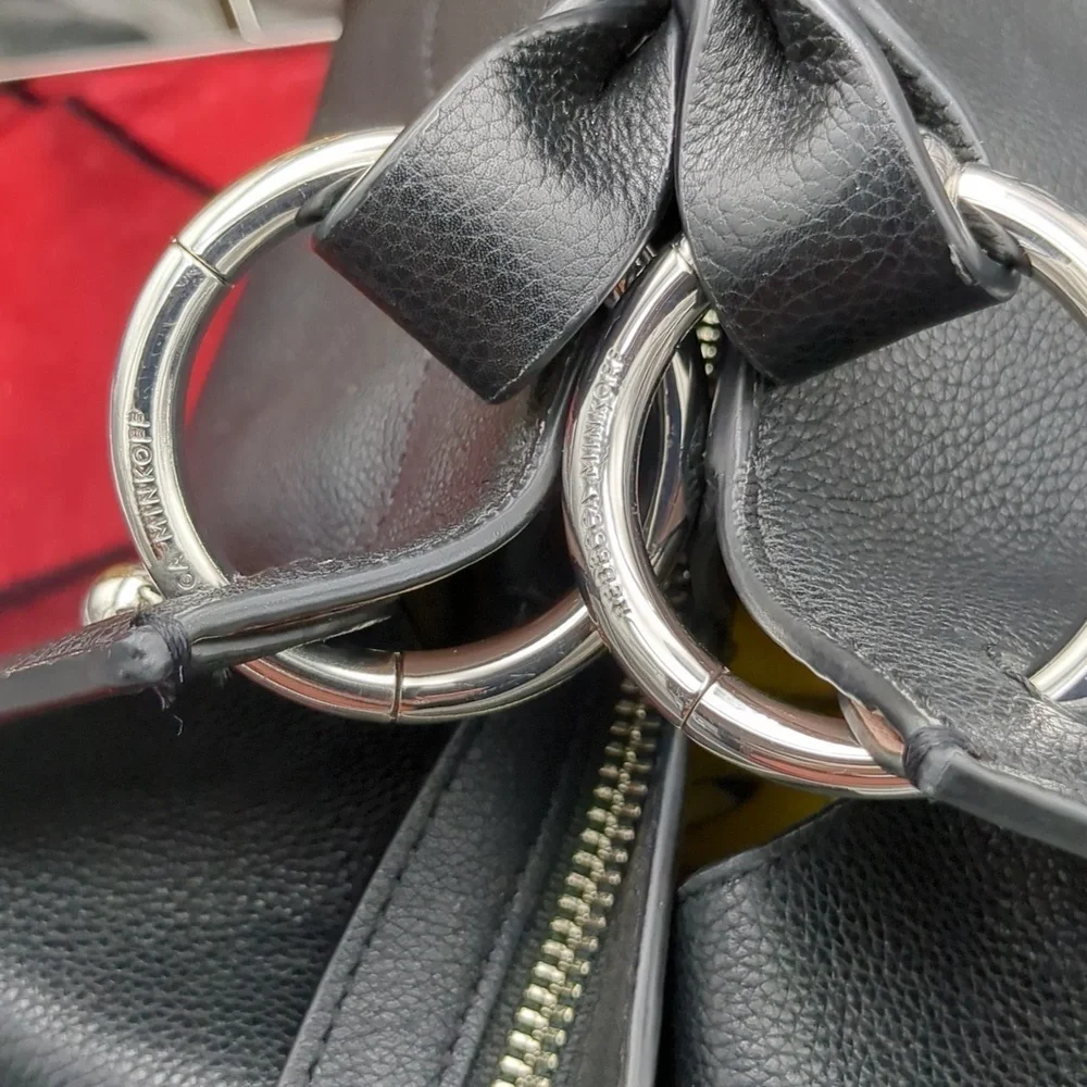 Rebecca Minkoff black leather satchel